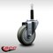 Service Caster 4'' SS Gray Poly Wheel Swivel 3/4'' Expanding Stem Caster SCC-SSEX20S414-PPUB-34 - alternate 3